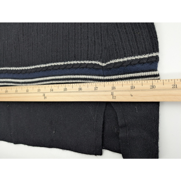 Rag and Bone Dianna Sweater Sz S Black Rugby Polo Preppy Oversize Retro - Picture 9 of 10